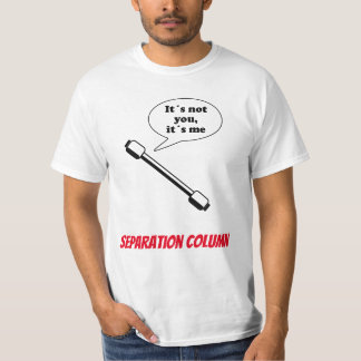 Separation column t-shirt