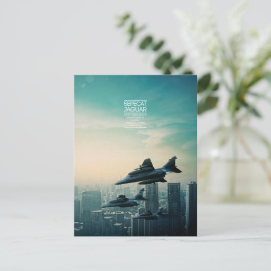 SEPECAT Jaguar briefkaart (Staand voorkant)