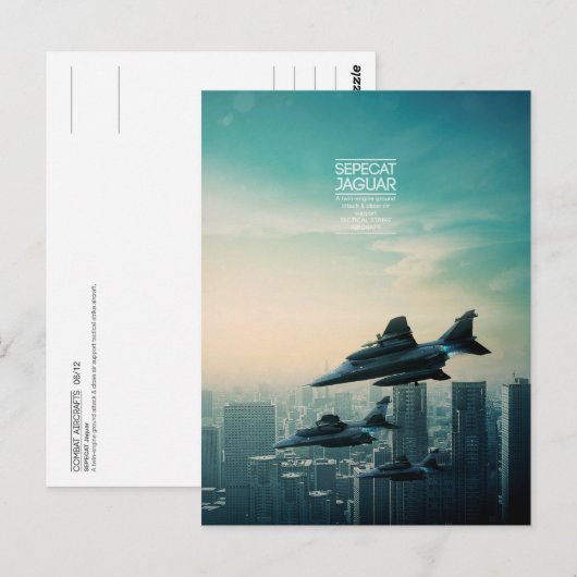 SEPECAT Jaguar briefkaart (Voorkant / Achterkant)