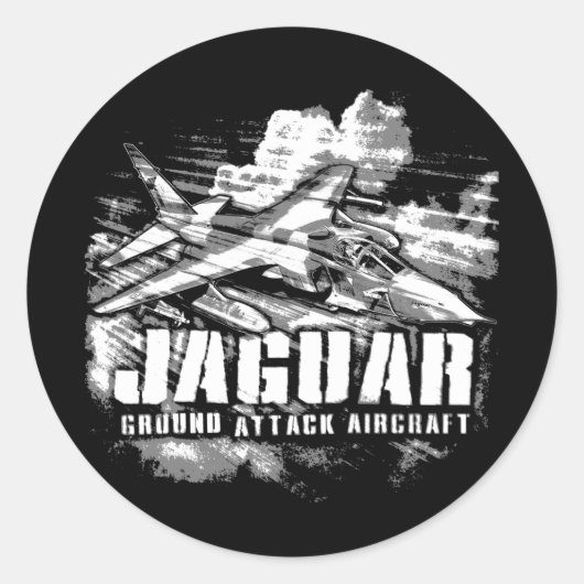 SEPECAT Jaguar Ronde Sticker (Voorkant)