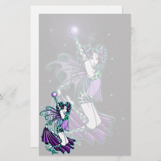 "Sepheria" Cute Celestal Dancing Fairy Stationery Briefpapier (Voorkant / Achterkant)