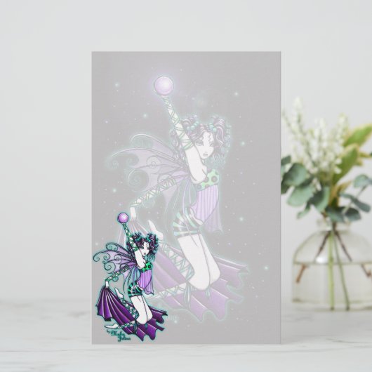 "Sepheria" Cute Celestal Dancing Fairy Stationery Briefpapier (Staand voorkant)