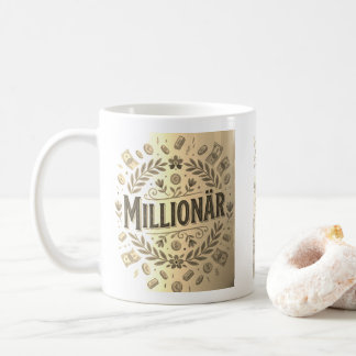 Sephia Design Millionär European Vintage white Koffiemok