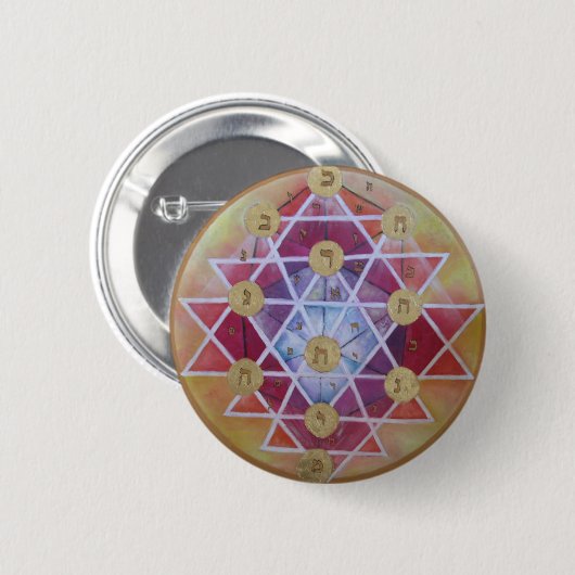 Sephirot Ronde Button 5,7 Cm (Voorkant /achterkant)