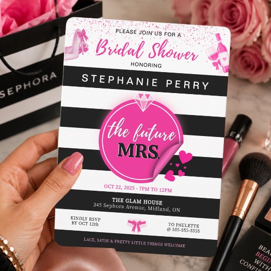 Sephora Thema Bruiloftsuitnodiging Kaart