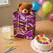 Sepia Abstract Pebble Bean Repeating Pattern Medium Cadeauzakje