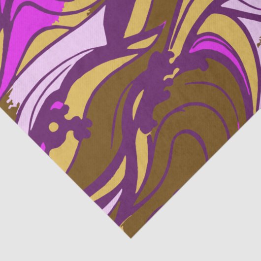 Sepia Abstract Pebble Bean Repeating Pattern Tissuepapier (Detail)