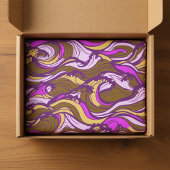 Sepia Abstract Pebble Bean Repeating Pattern Tissuepapier