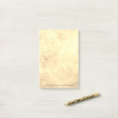 Sepia Abstracte kunst Post-it® Notes (Op bureau)