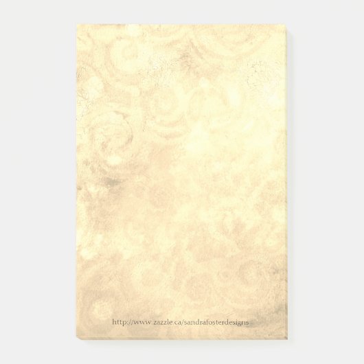 Sepia Abstracte kunst Post-it® Notes (Voorkant)