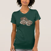 sepia afbeelding van een stel rozen t-shirt (Voorkant)