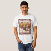 Sepia Afrika Olifant T-shirt (Voorkant volledig)