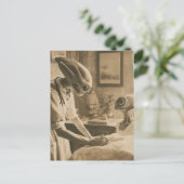  sepia aliens briefkaart (Staand voorkant)