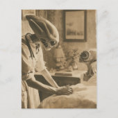  sepia aliens briefkaart (Voorkant)
