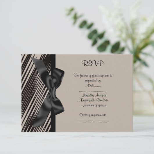 SEPIA ALL OCCASION RSVP CARD (Staand voorkant)