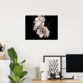 Sepia Alstroemeria Lily Poster (Thuiskantoor)