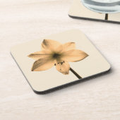 sepia amaryllis bier onderzetter (Linkerzijde)