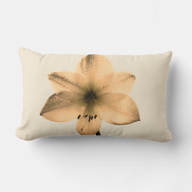 sepia amaryllis kussen (Voorkant)