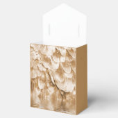 Sepia Angel Wing and Specks of Gold Bedankdoosjes (Geopend)