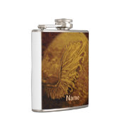 Sepia Angel Wing Flask Heupfles (Rechts)