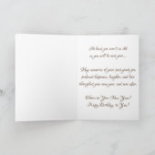 "Sepia Antiek Speelgoed Tractor" - Verjaarkaart Kaart (Binnen)