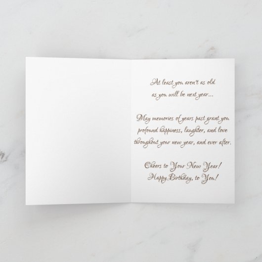 "Sepia Antiek Speelgoed Tractor" - Verjaarkaart Kaart (Binnen)