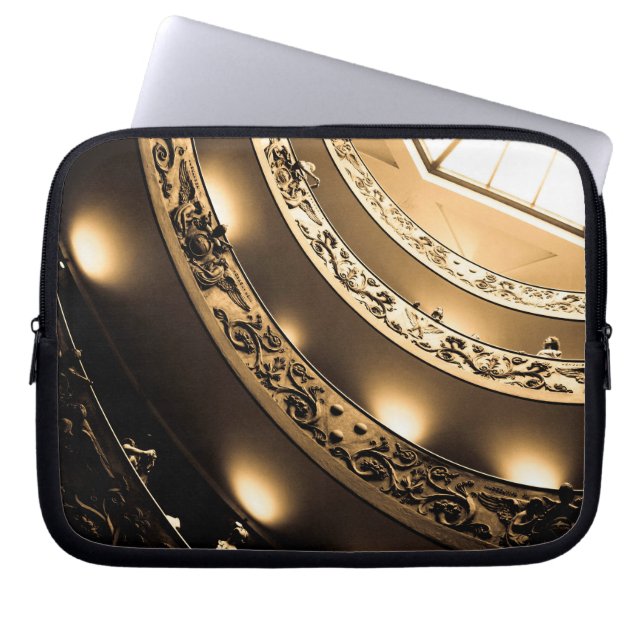 Sepia Architectuur Laptop Sleeve (Voorkant)