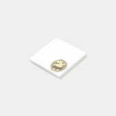 Sepia Ballerina Hippo met Tutu Post-it® Notes (Schuin)