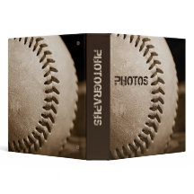 Sepia Baseball 1,5-inch fotoalbum