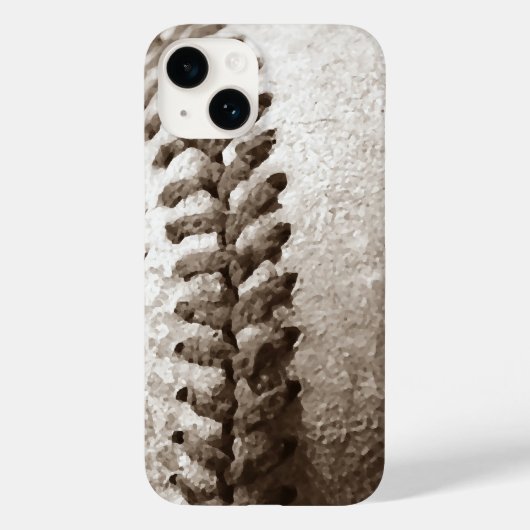 Sepia Baseball Case-Mate iPhone Case (Achterkant)