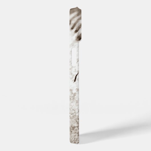 Sepia Baseball Case-Mate iPhone Case (Achterkant / Rechts)