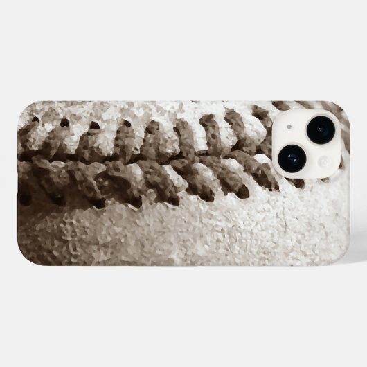 Sepia Baseball Case-Mate iPhone Case (Achterkant (horizontaal))