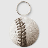 Sepia Baseball Sleutelhanger (Voorkant)