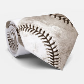  Sepia Baseball Stropdas (Opgerold)
