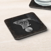 Sepia Basketball Bier Onderzetter (Linkerzijde)