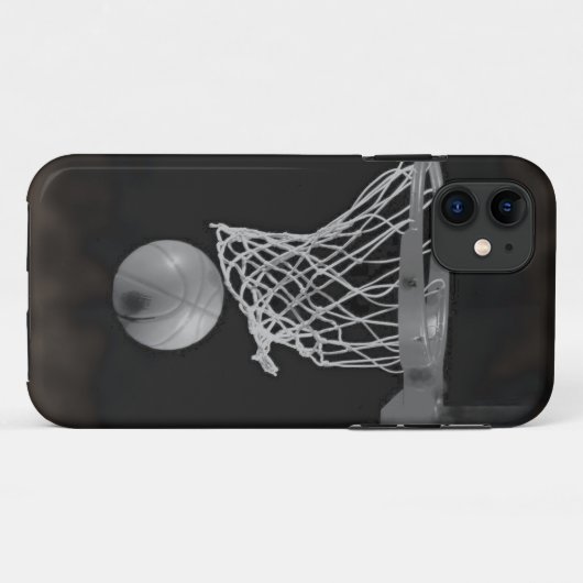 Sepia Basketball Case-Mate iPhone Case (Achterkant (horizontaal))