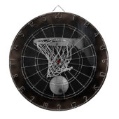Sepia Basketball Dartbord (Voorkant)