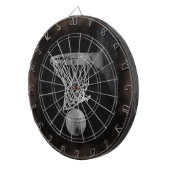 Sepia Basketball Dartbord (Voorkant Rechts)