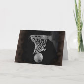 Sepia Basketball Kaart (Voorkant)