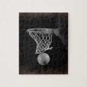 Sepia Basketball Legpuzzel (Verticaal)