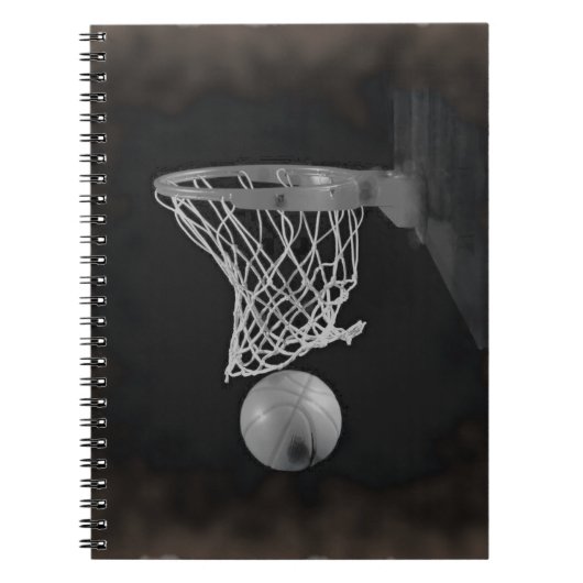 Sepia Basketball Notitieboek (Voorkant)