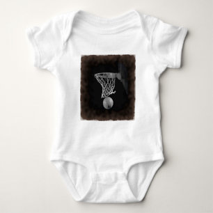 Sepia Basketball Romper