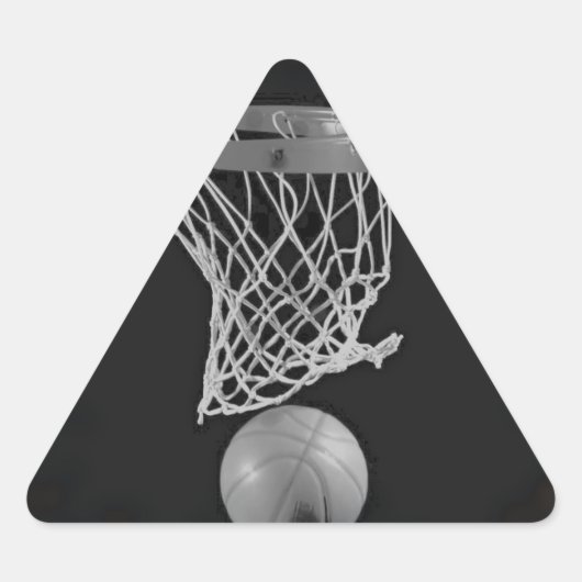 Sepia Basketball Sticker (Voorkant)