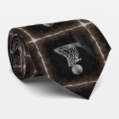 Sepia Basketball Stropdas (Opgerold)