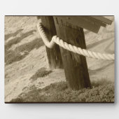 Sepia Beach Rope Fotoplaat (Voorkant)