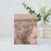 Sepia Beach Scene Briefkaart (Staand voorkant)