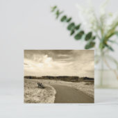 Sepia Bench Briefkaart (Staand voorkant)