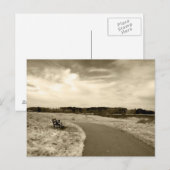 Sepia Bench Briefkaart (Voorkant / Achterkant)