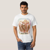 Sepia Biddende Handen Christelijk T-Shirt (Voorkant volledig)