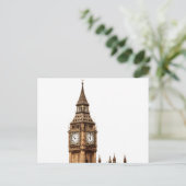 Sepia Big Ben Tower Briefkaart (Staand voorkant)